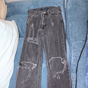 Aeropostale Women’s Distressed Black Jeans